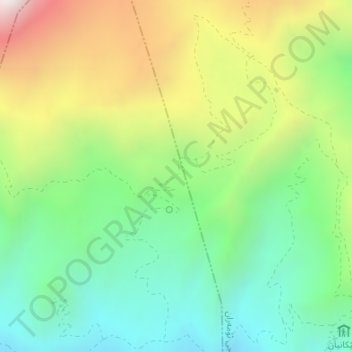 Mine Land topographic map, elevation, terrain