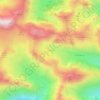 Le Trune topographic map, elevation, terrain