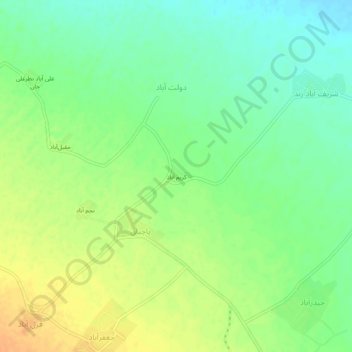 Karimabad topographic map, elevation, terrain