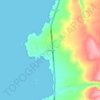 Ensenada topographic map, elevation, terrain