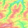 Pitton topographic map, elevation, terrain