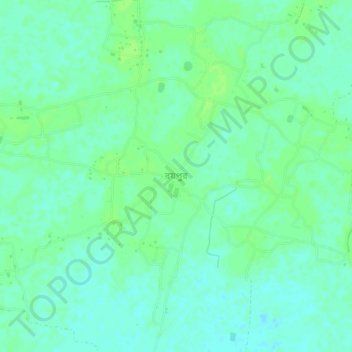 Roypur topographic map, elevation, terrain