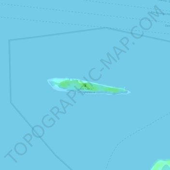 Little Santa Cruz Lighthouse topographic map, elevation, terrain