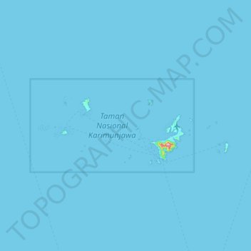 Pulau Menyawakan topographic map, elevation, terrain