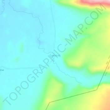 Çukurbağ topographic map, elevation, terrain