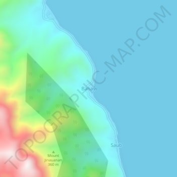 Bahay topographic map, elevation, terrain
