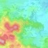 La Size topographic map, elevation, terrain