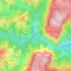 Cheia topographic map, elevation, terrain