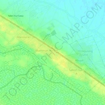 Low Cost topographic map, elevation, terrain