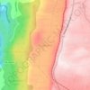 Escarpment topographic map, elevation, terrain