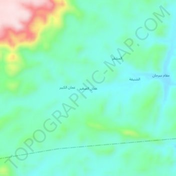 عمان الصغير topographic map, elevation, terrain