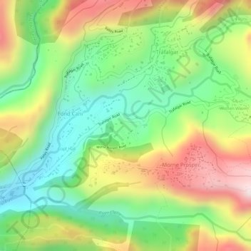 Casso topographic map, elevation, terrain