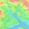 Southampton topographic map, elevation, terrain