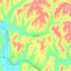 Canyon Falls topographic map, elevation, terrain