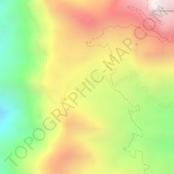 Subestación Munchique (Cauca) topographic map, elevation, terrain
