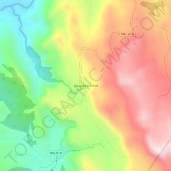 Chapéu-de-Sol topographic map, elevation, terrain