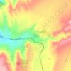 Kurna topographic map, elevation, terrain