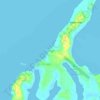Telaga topographic map, elevation, terrain