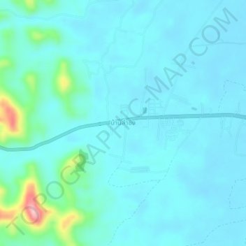 Ban Lam Ching topographic map, elevation, terrain