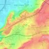 Catbrain topographic map, elevation, terrain