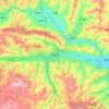天水市 topographic map, elevation, terrain