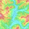Maglaj topographic map, elevation, terrain