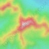 Gunung Papulut topographic map, elevation, terrain