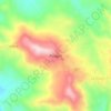 Perquín topographic map, elevation, terrain
