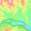 Plana del Simon topographic map, elevation, terrain
