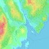 Arinagour topographic map, elevation, terrain