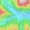 Fucine topographic map, elevation, terrain