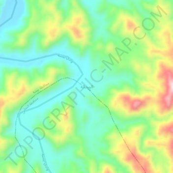 المحالة topographic map, elevation, terrain