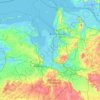 Wesermarsch topographic map, elevation, terrain