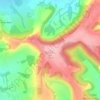 Bulbarrow Hill topographic map, elevation, terrain