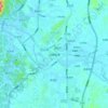 Taicheng topographic map, elevation, terrain