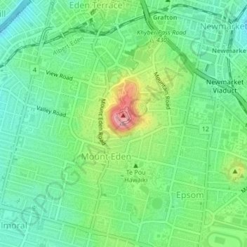 Mount Eden Summit topographic map, elevation, terrain