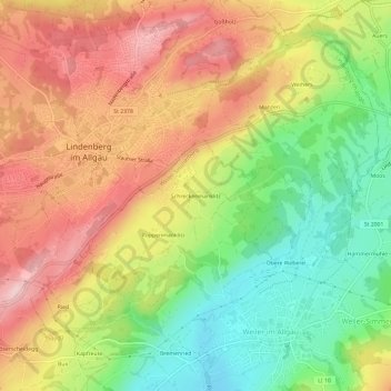 Schreckenmanklitz topographic map, elevation, terrain