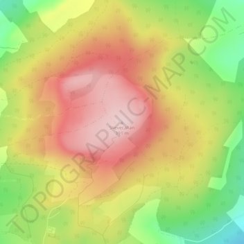 Slievecallan topographic map, elevation, terrain