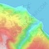 Lamaçeiros topographic map, elevation, terrain