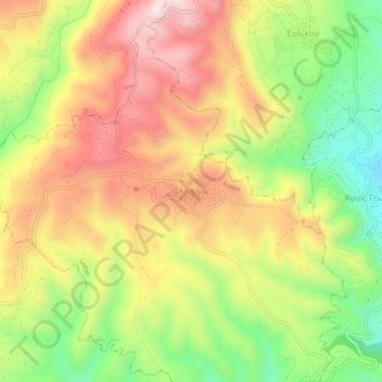 Lofou topographic map, elevation, terrain