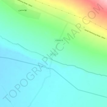 Zamanabad topographic map, elevation, terrain