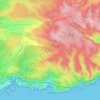 Les Cocarrières topographic map, elevation, terrain