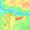 Challeau topographic map, elevation, terrain