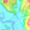 Palnure topographic map, elevation, terrain