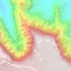 Yaki Point topographic map, elevation, terrain