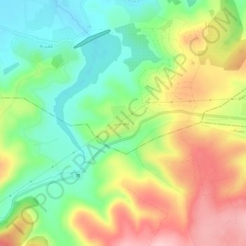 `Aqrab topographic map, elevation, terrain