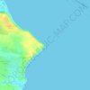Greenore Point topographic map, elevation, terrain
