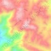 Cerro Pulguillas topographic map, elevation, terrain