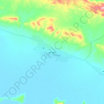 Shahr-e Pir topographic map, elevation, terrain