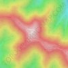 Jastrebac topographic map, elevation, terrain